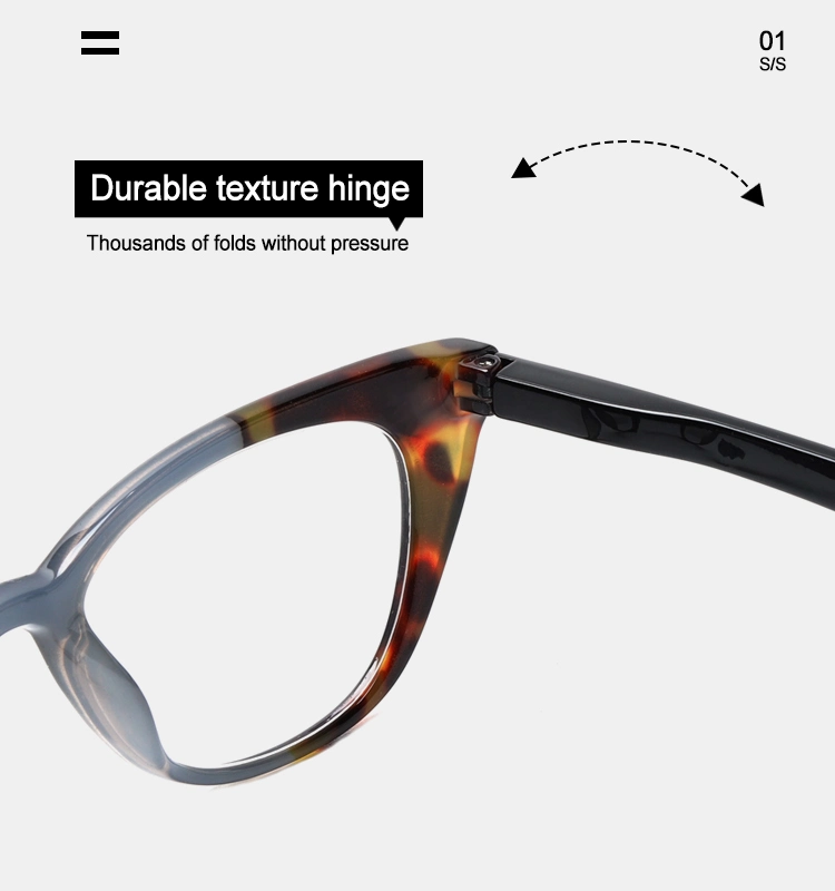Shine Diamond Cat Eye Metal Sturdy Durable Hinge Reading Glasses Custom Logo