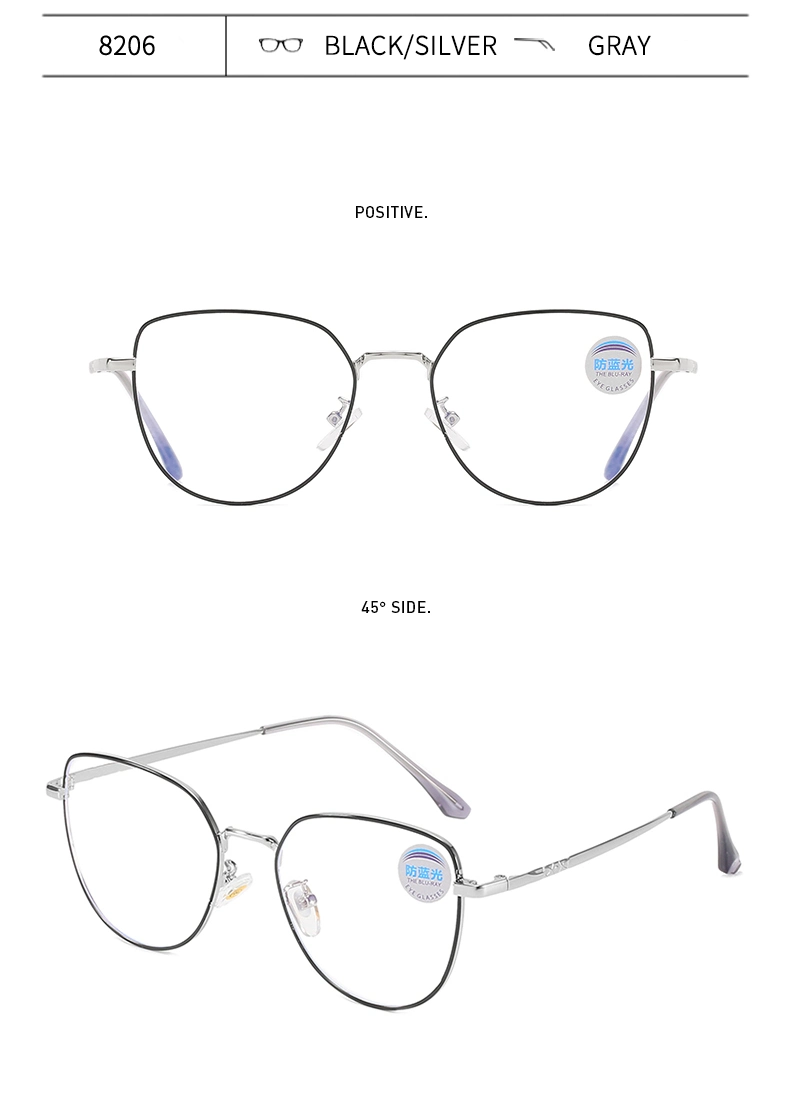 Factory Wholesale Own Design Cp Glasses Frame with Spring Hinge Eyewear for Fashion Woman