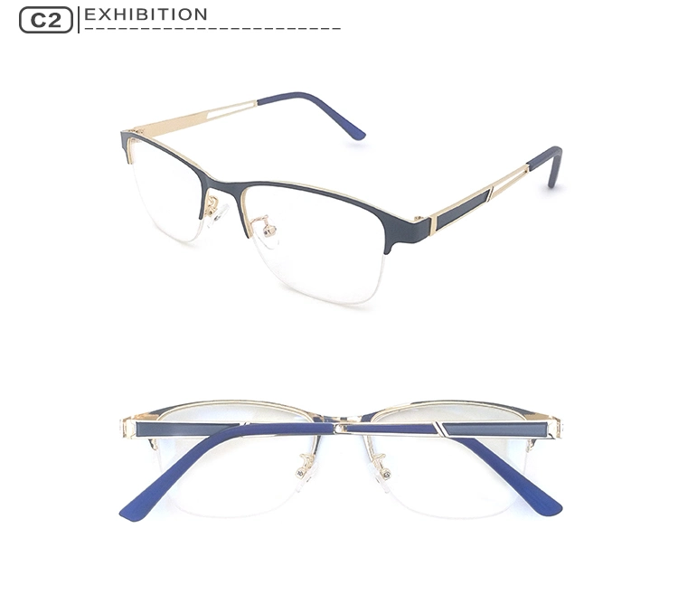 High Quality Stainless Steel Fashion Cat Eye Metal Optical Glasses Eyeglass Frames