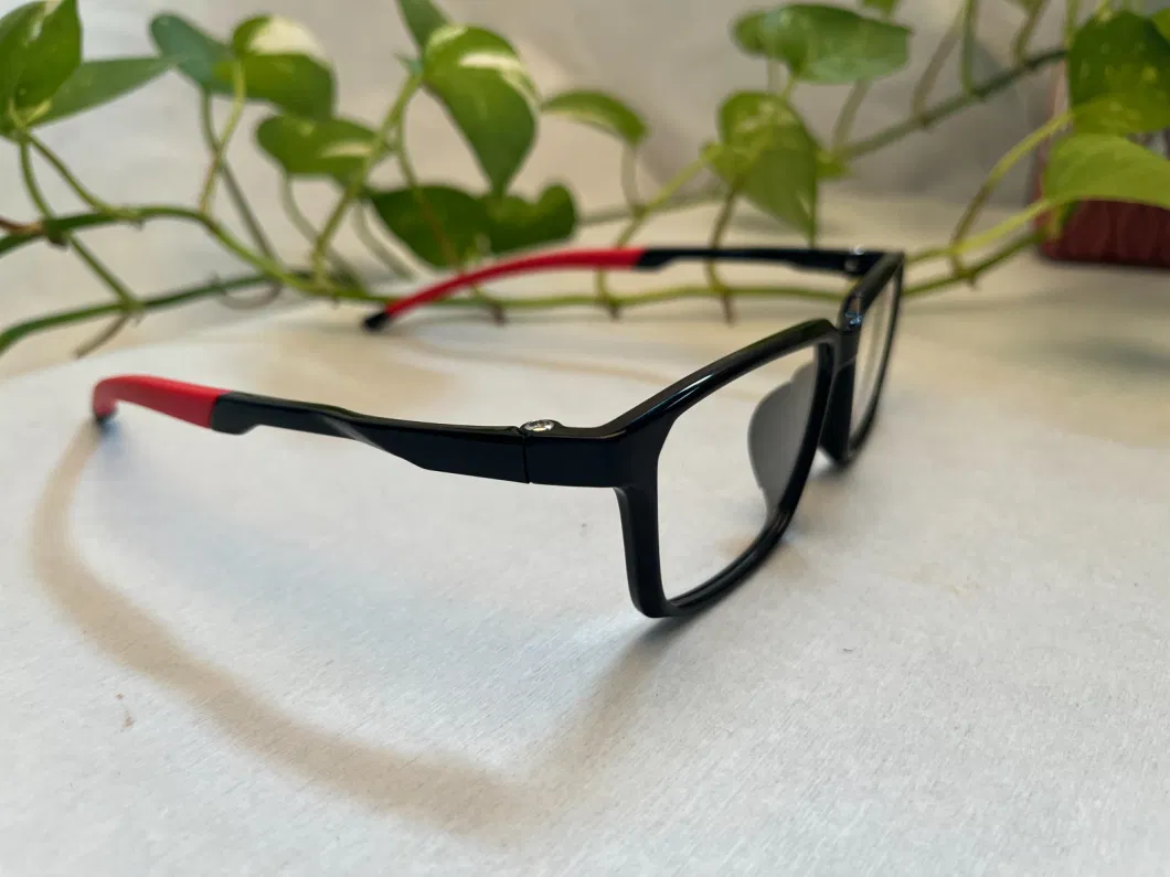 New Style Anti-Skidding PC Injection Shiny Black Optical Frame for Sports