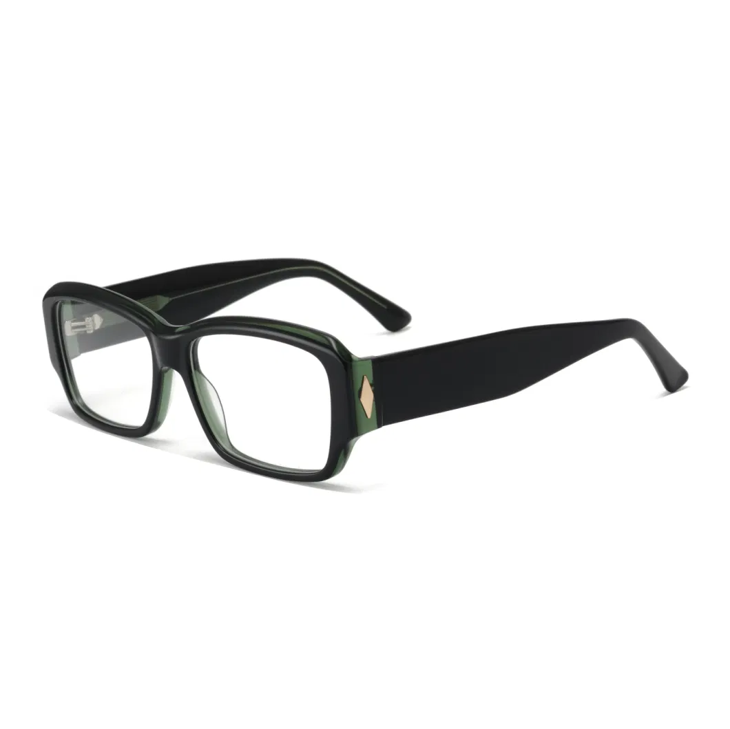 2024 New Design Fashion Custom Logo Women Optical Anti Blue Light Optical Glasses Acetate Eyeglasses Frame Reading Glasses