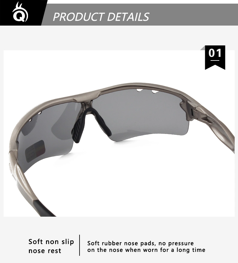 Outdoor Bike Cycling Custom Logo Shades Tr UV400 Polarized Mens Woman Sport Sunglasses