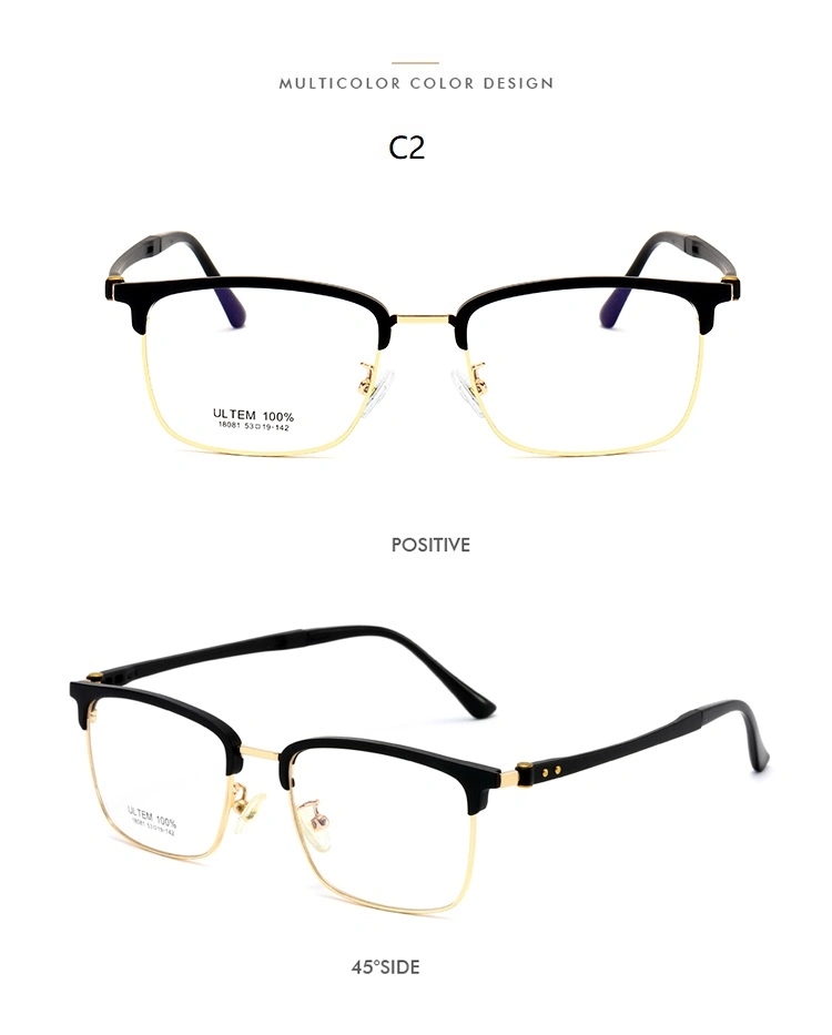 China Eyeglasses Manufacturers Fashionable Stainless Steel Round Eyewear Frame Optical Glasses