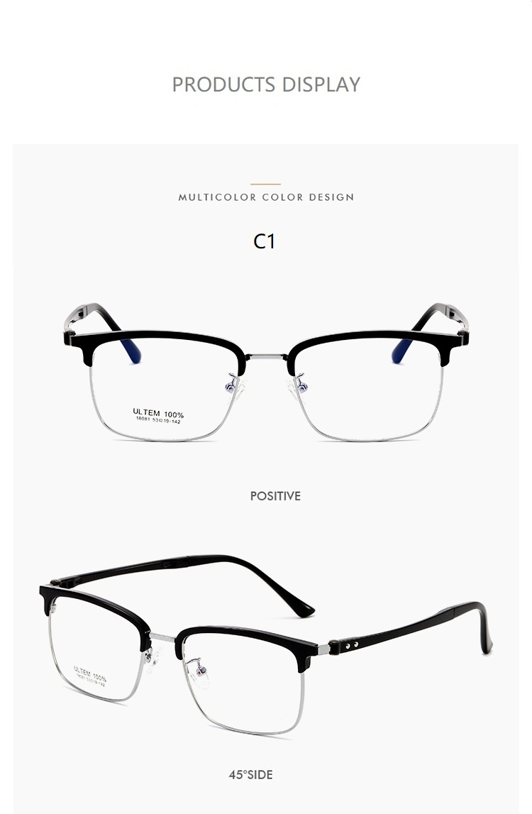 China Eyeglasses Manufacturers Fashionable Stainless Steel Round Eyewear Frame Optical Glasses