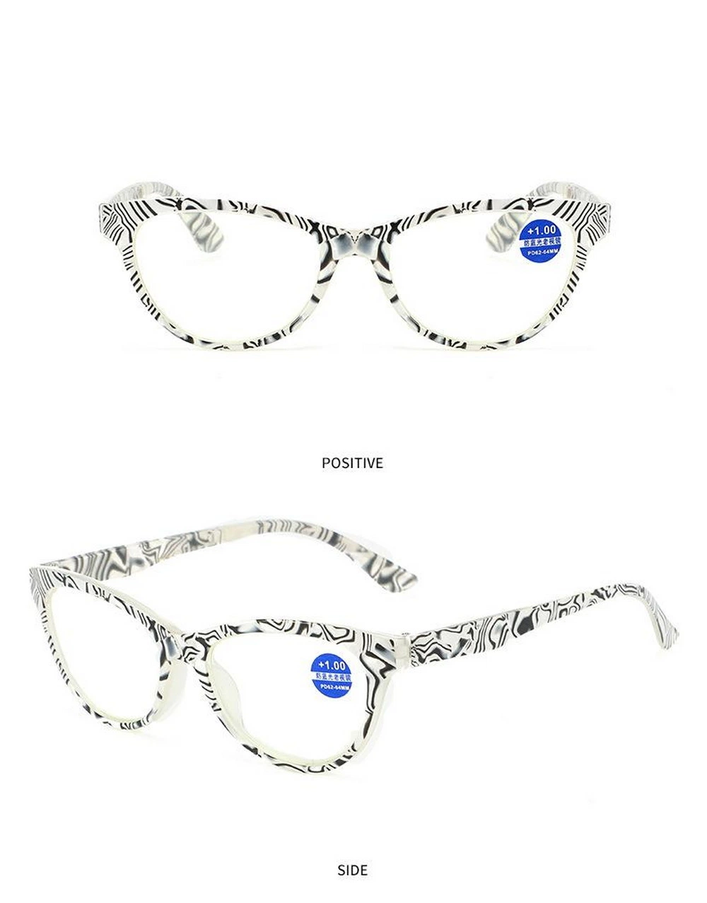 New Arrival High Quality Full Rim PC Cat Eye Frame Reading Glasses