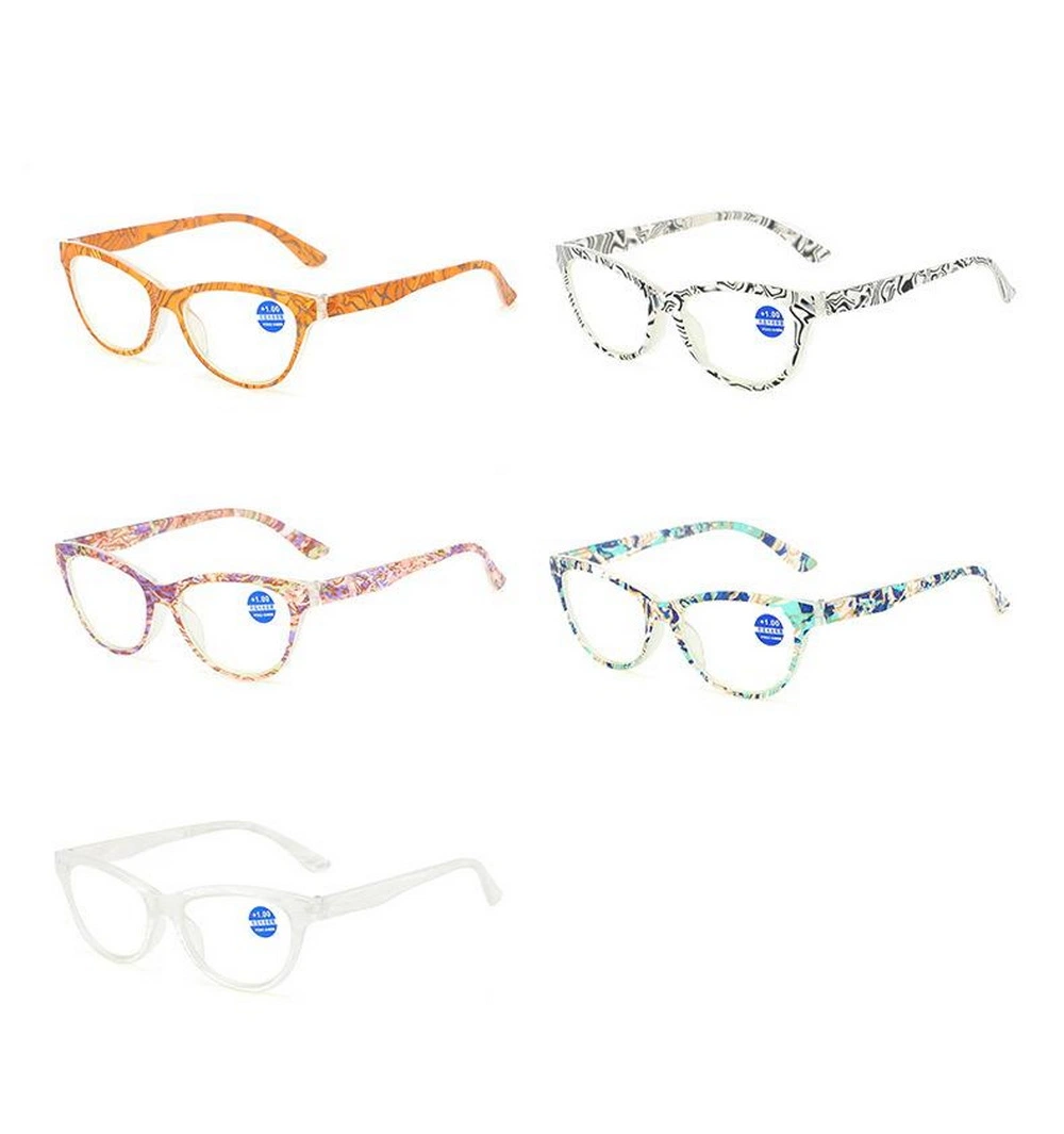 New Arrival High Quality Full Rim PC Cat Eye Frame Reading Glasses