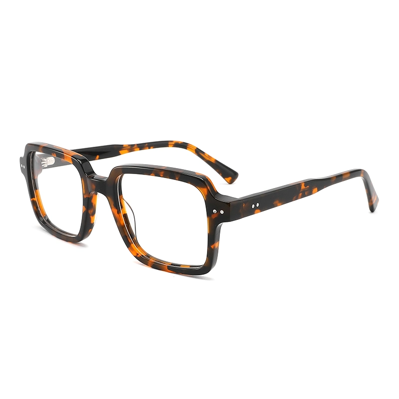 Myopia Spectacle Acetate Square Unisex Rts Prescription Eyeglass Frame