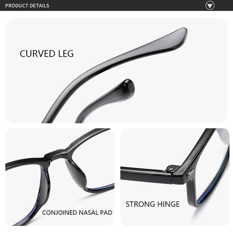 Wholesale Cheap Stock Classical Fashion Design Anti Blue Light Eyewear Optical Frame Tr90 Eyeglasses Frames Old Men or Women Reading Glasses