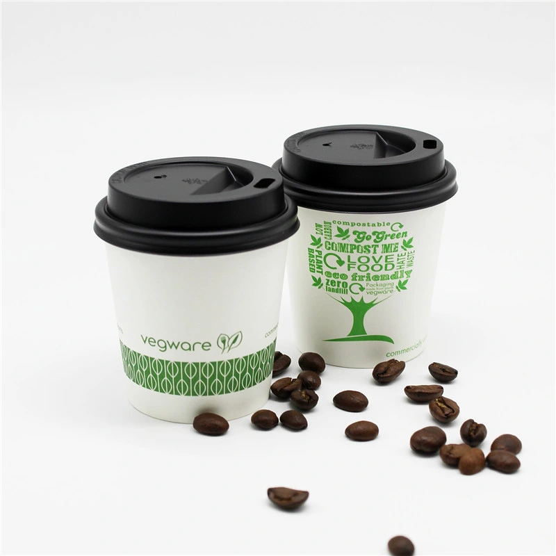New Biodegradable Uncoating Plastic Free Coffee Paper Cups