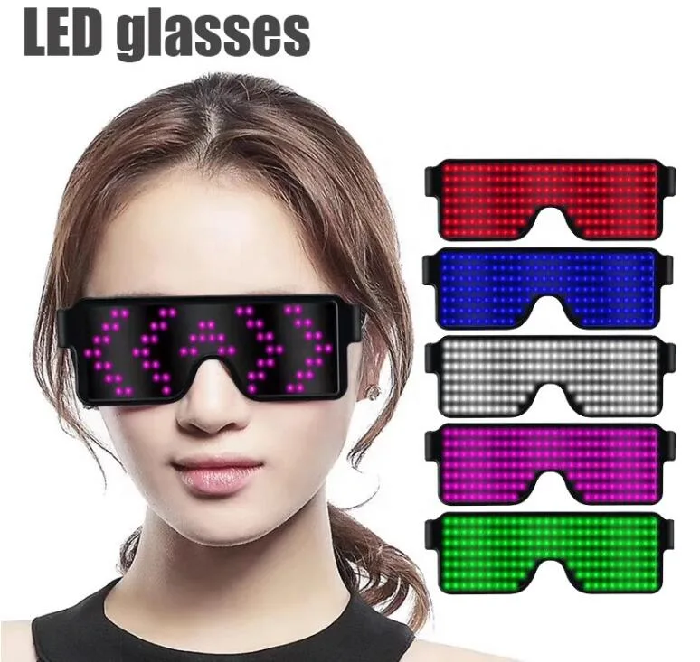 Innovation 2019 Nightclub Party LED Glasses with USB Charging LED Eyeglass Light