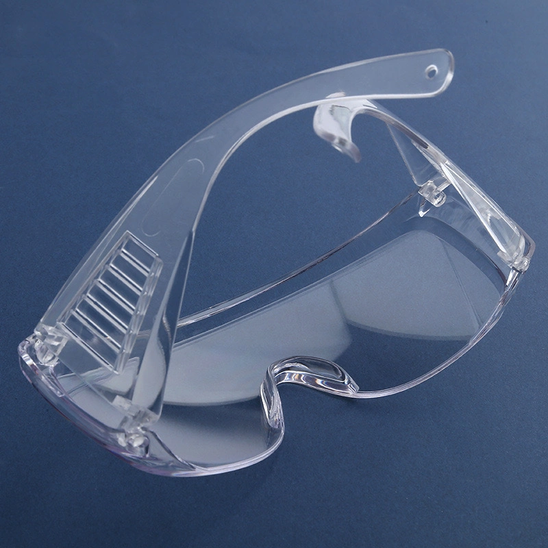 White / Clear PC Lens Anti-Shock Protective Eyewear Eyeglass PPE Supplier