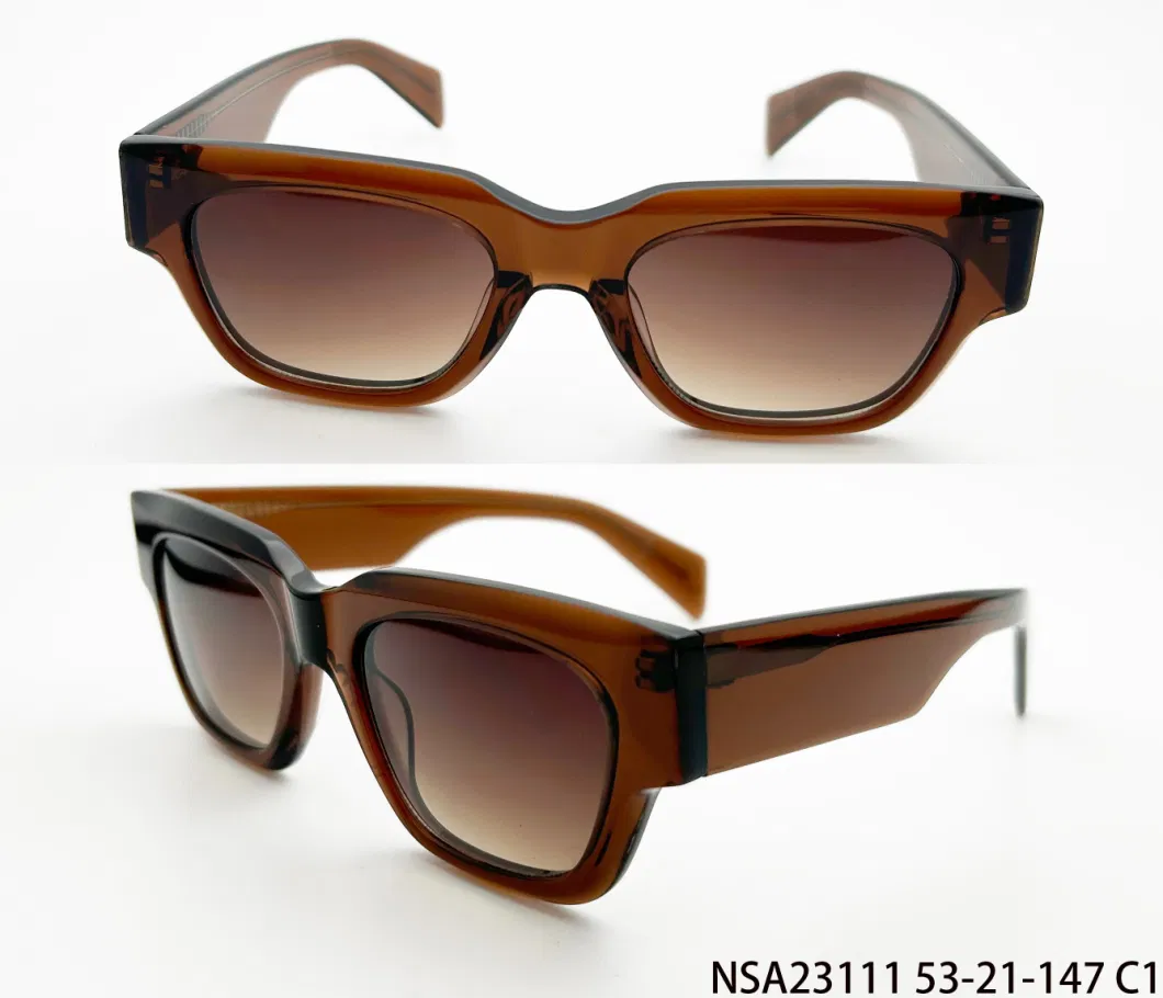 Fashion Rectangle Sun Glass for Desinger Polarized Sunglasses