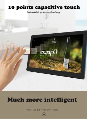 Face Recognition Digital Signage Wall Mounted Tablet PC 13.3 Inch RJ45 Ethernet Android Tablet