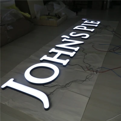  Acrylic Channel Mini Letters Sign Face Lit LED Lighted Signs