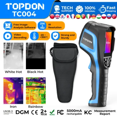  Topdon Factory Supply Tc004 Handheld Portable Infrared IR Thermal Imaging Camera 3D Flare E60 Infrared Thermal-Camera Fire Proof Thermal Face Recognition Camera