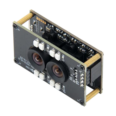  2MP Full HD Ov2710 RGB and IR CMOS Mini Camera Board Module with 95degree No Distortion Lens for 3D Liveness Detection