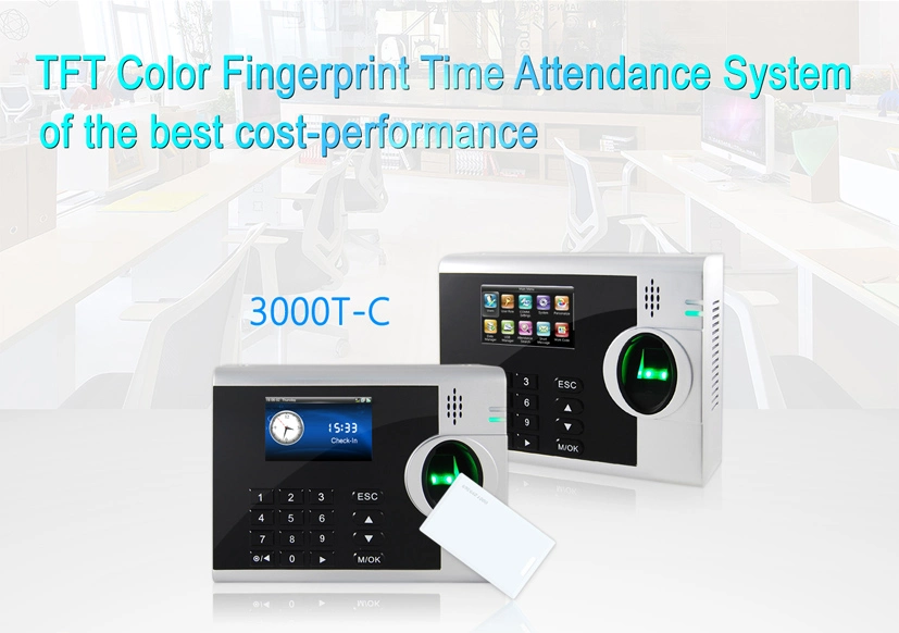 (3000T-C) Punch Card Attendance Machine Also with Biometric Fingerprint Reader