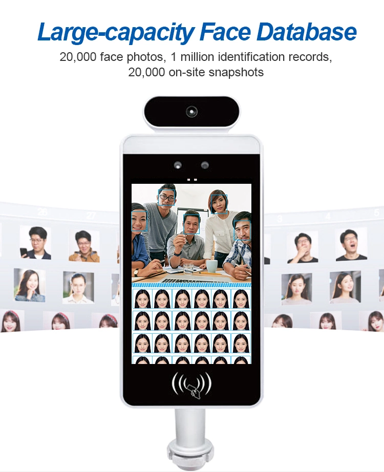 Non-Contact Face Recognition Temperature Device Thermometer Terminal