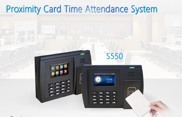 RFID Proximity 125kHz Card Punching Time Attendance Machine (S550)