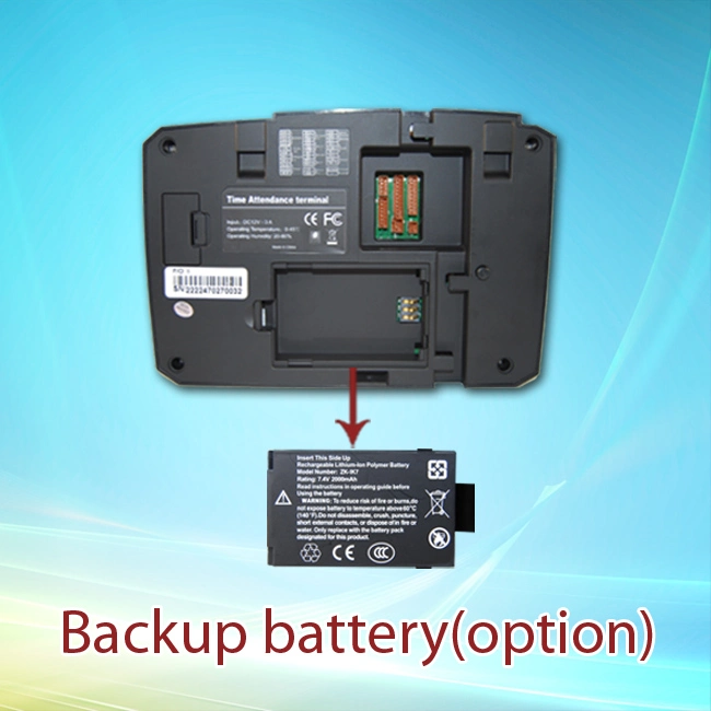 (TFT600/MF+WiFi) Biometric Fingerprint and IC Card Reader Access Control Device with WiFi and Li Battery