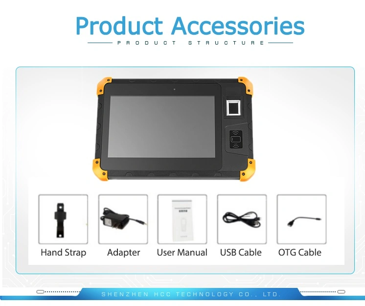 8 Inch Biometric Fingerprint Scanner Industrial Tablet Android Tablet with NFC Reader 2D Scanner (Z200)