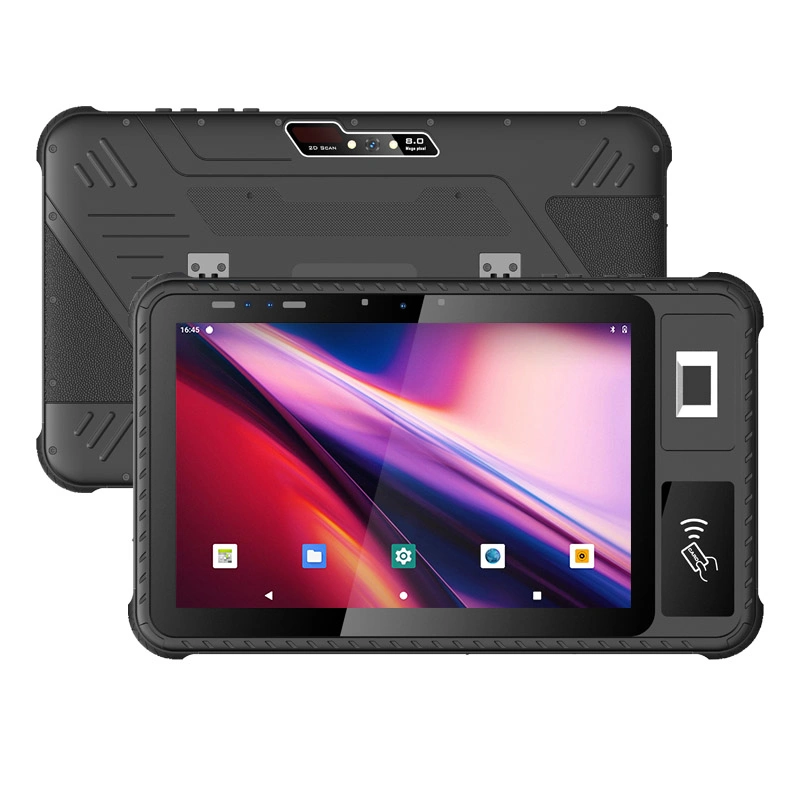 10 Inch Fingerprint Android 11 IP65 Waterproof Rugged Tablet PC with Front NFC Reader