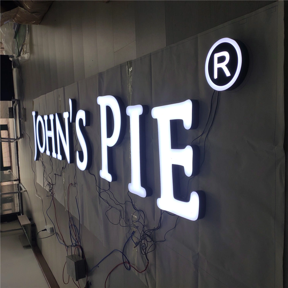 Acrylic Channel Mini Letters Sign Face Lit LED Lighted Signs