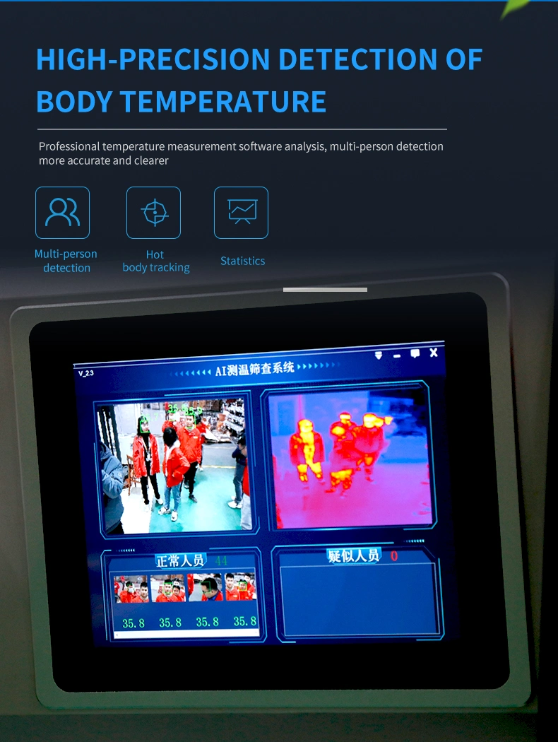 2020 High Sensitivity Walk Through Temperature Detector for Human Body Temperature Security Scanner Door