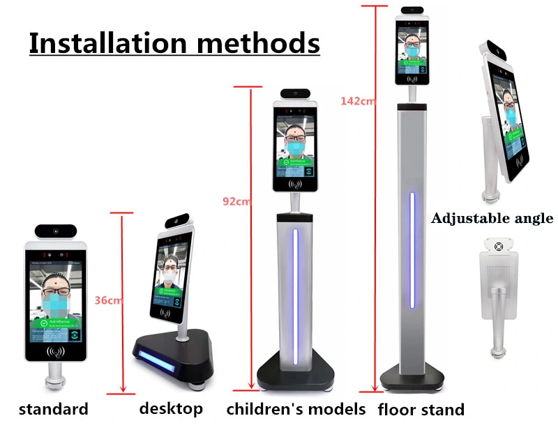 Body Temperature Face Recognition Camera Reader Temperature Measurement System