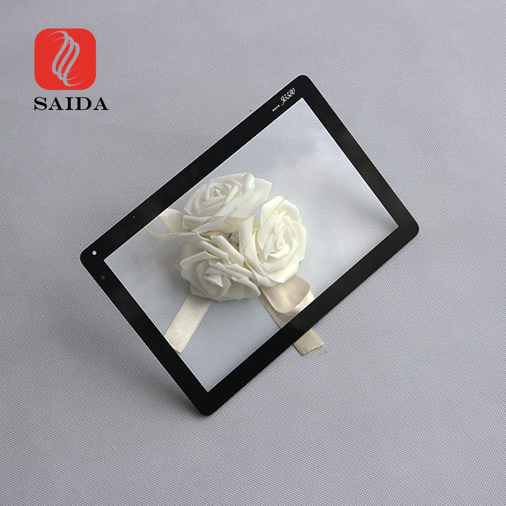 Saida Custom Shape White Painted Scratch Resistant Fingerprint Resistant Touch Screen Cover Glass &amp; AG/Ar/Af Glass