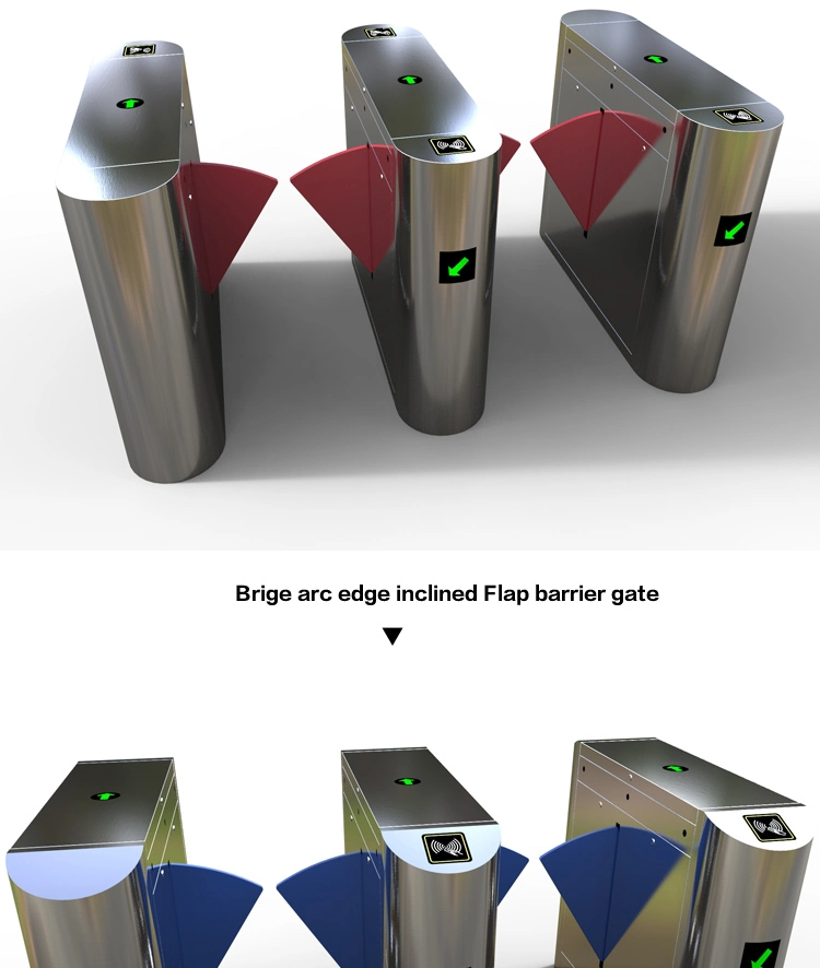 Professional Factory Sale High Quality New Design Intelligent Face Recognition Flap Barrier Gate for Apartment Used