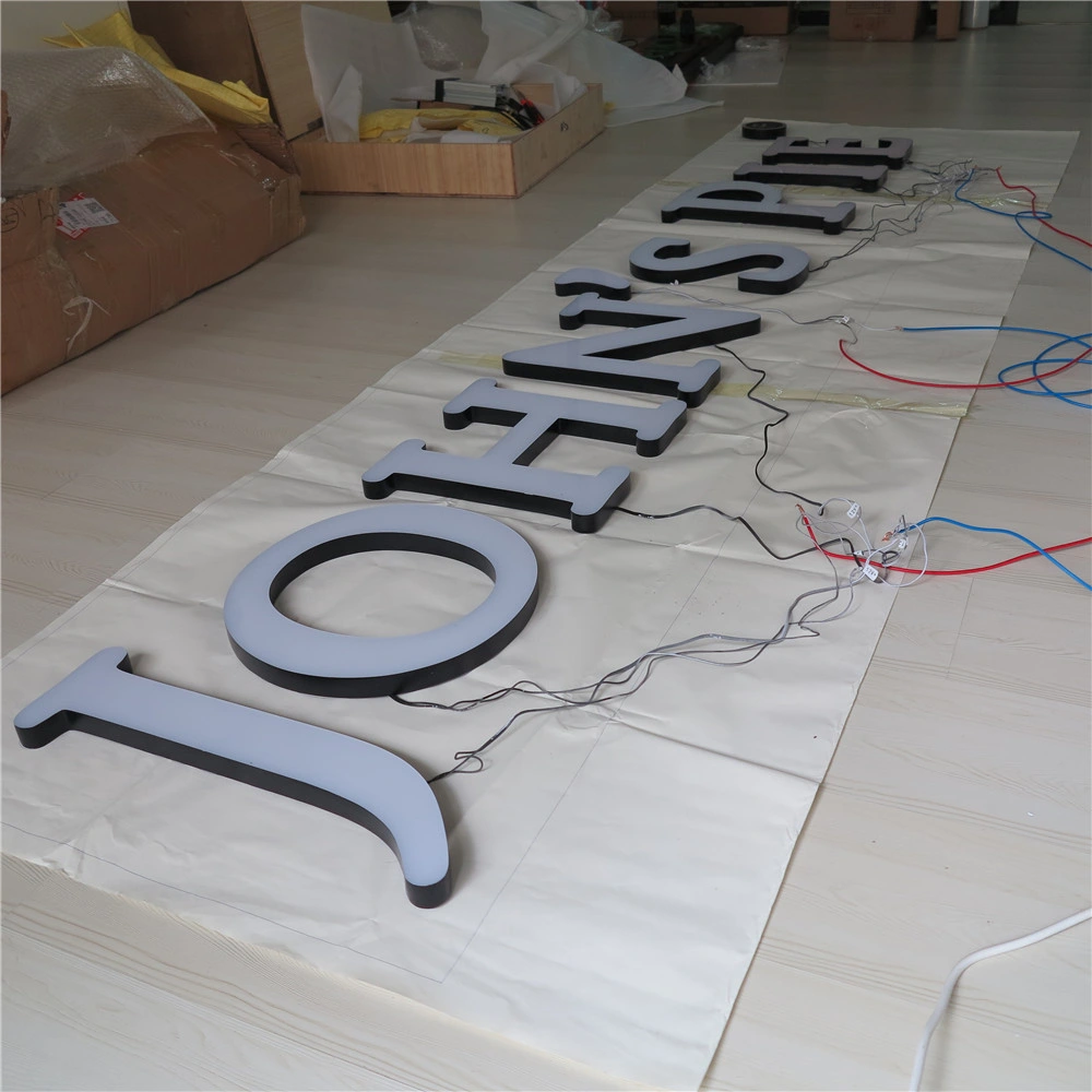 Acrylic Channel Mini Letters Sign Face Lit LED Lighted Signs