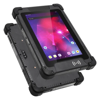  IP65 resistente al agua industrial NFC Android tableta resistente con lector de huellas digitales