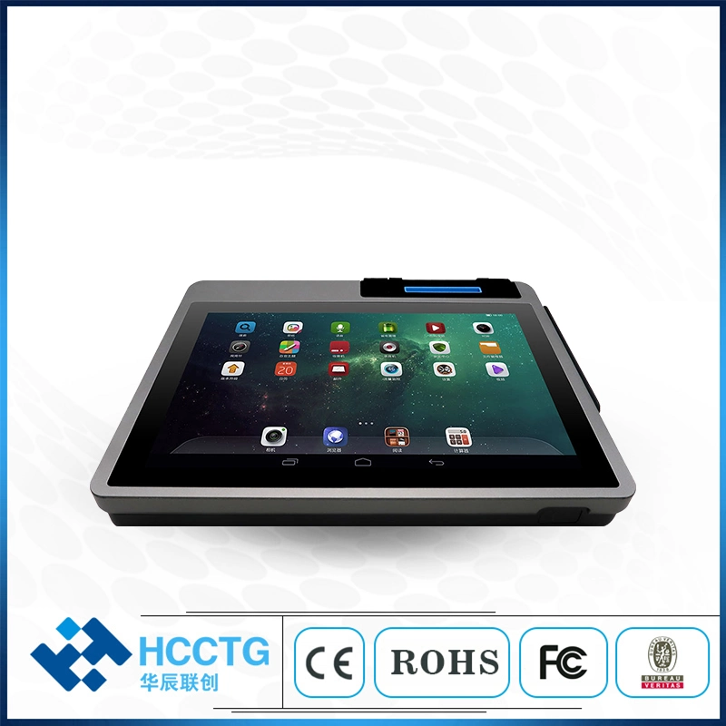 4GB 64GB 4G WiFi Bluetooth Desktop POS All in One Android 11 Tablet PC POS Terminal with Card Reader Qr Code Scanner Thermal Printer &amp; Fingerprint (HCC-A1180B)