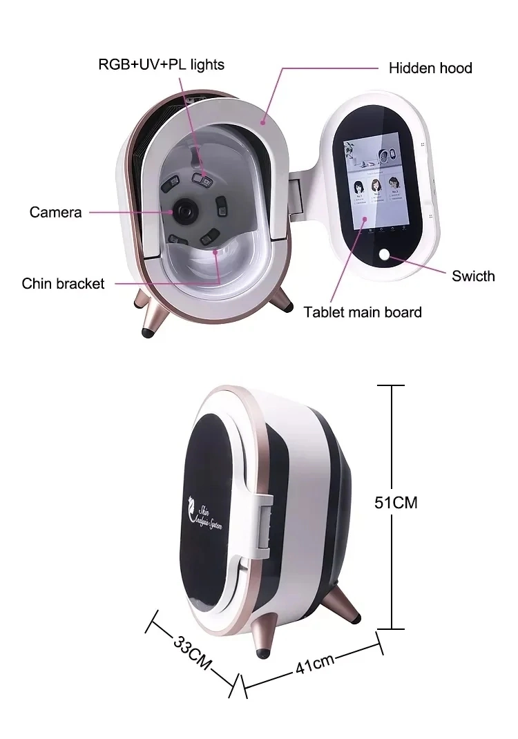 Newest Invention Face Test Skin Analyzer Machine with iPad Skin Analyzer Machine