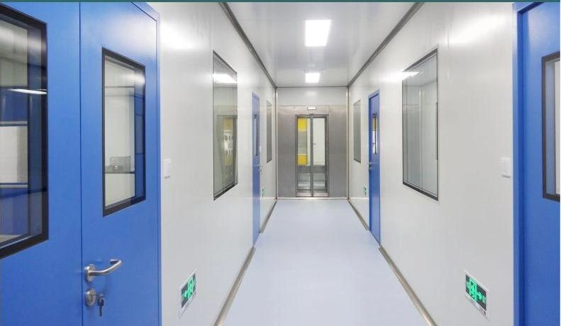 Marya Pharmaceutical Sliding Double Swing Door Aluminium Frame Cleanroom Door