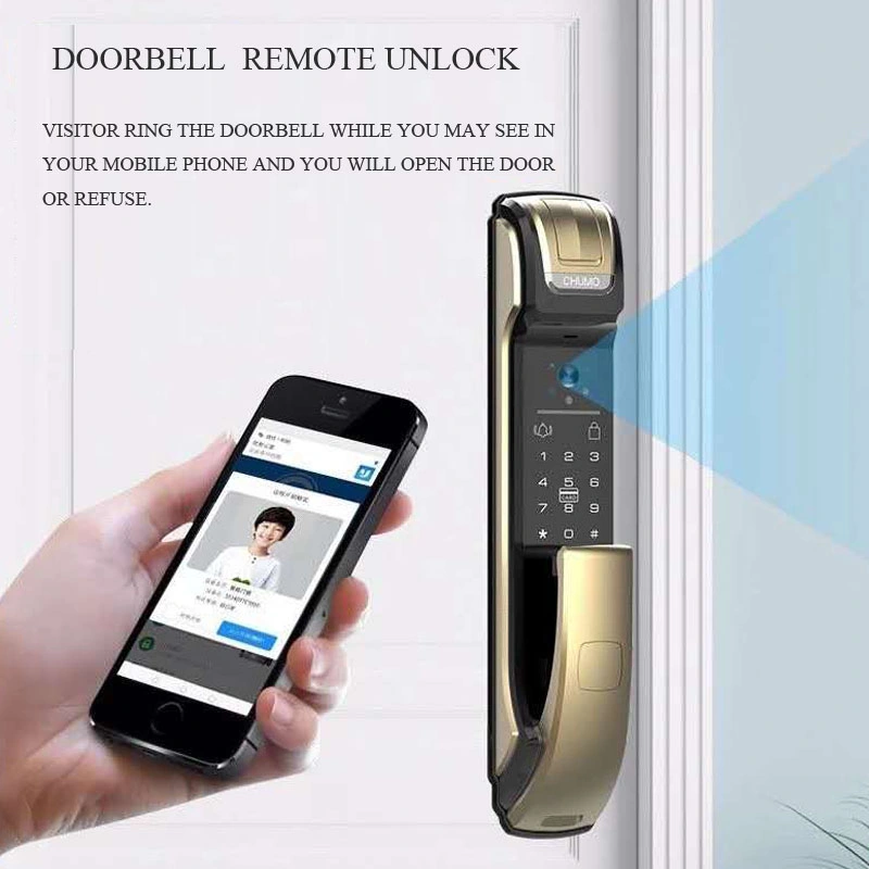 4.5&quot; Display Screen Visible Fingerprint Smart Lock with Light