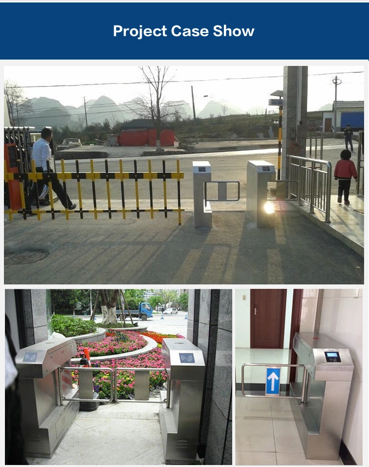 High Speed Facial Recognition Access Control Turnstile Swing Barrier Gate for Office Building