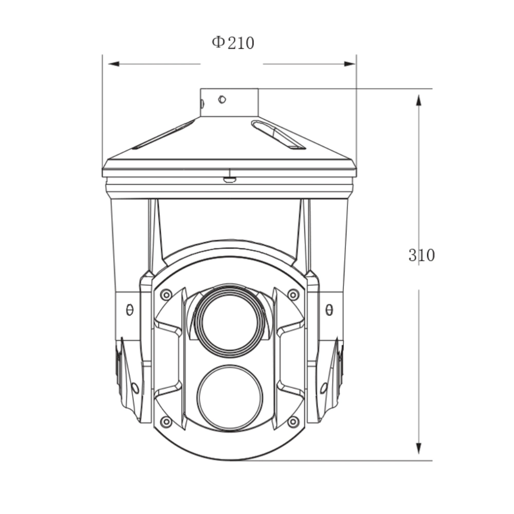 IP66 4K Drone Face Capture and Recognize Panoramic High Speed PTZ Camera