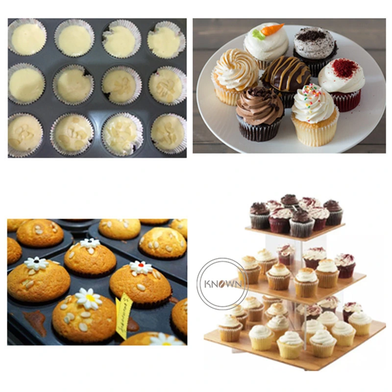 Cupcake Making Machine Cookies Cake Biscuit Depositor Machine Snack Muffin Dropping Pressing Maker Rotary Batter Forming Machine