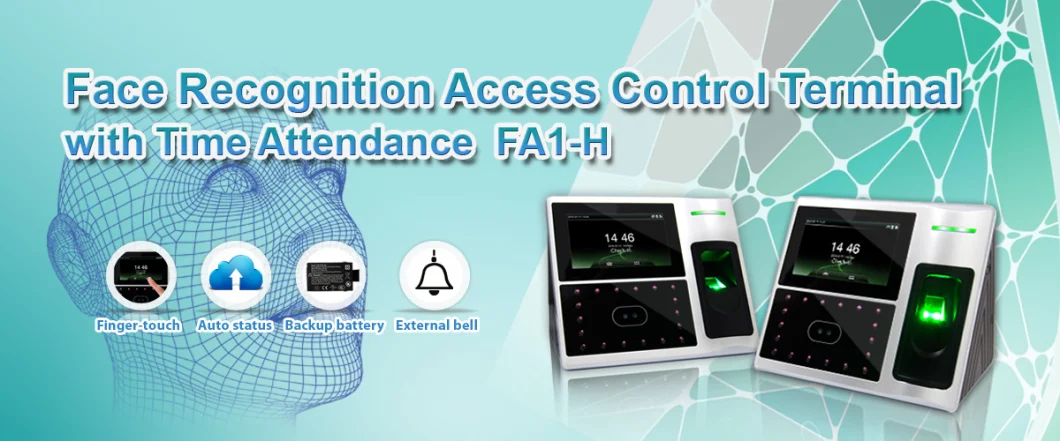 (FA1-H/ID) ID Card Fingerpritn &amp; Facial Recognition Time Attendance System