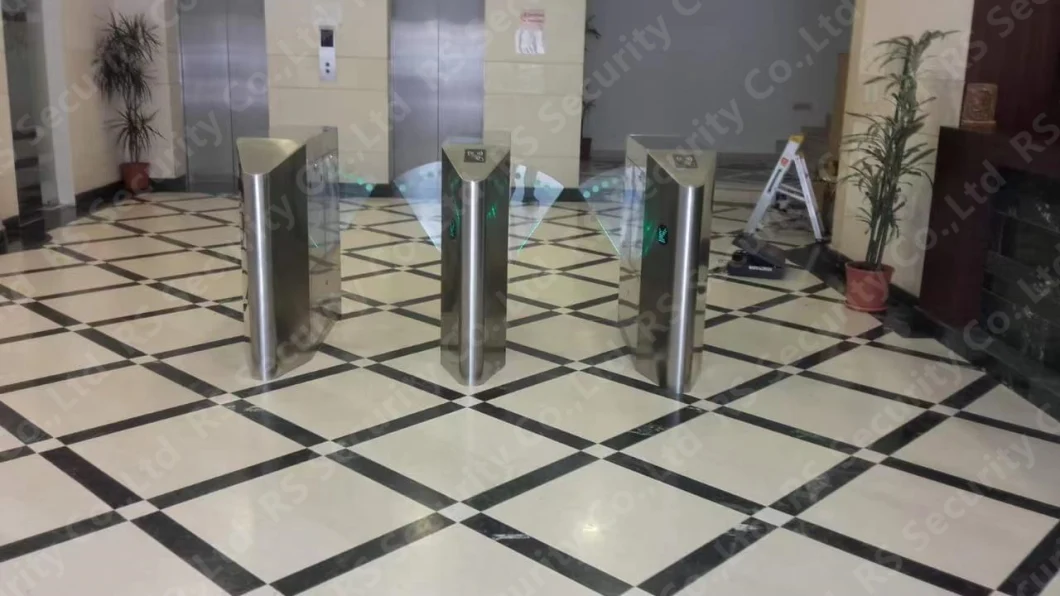 ISO9001 Verified Theme Parks Flap Barrier Entry/Exit Facial Recognition Wing Turnstile Gates Driven