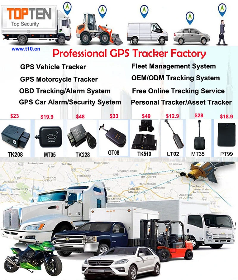 GPS Car Tracking Device with RFID Alarm System, Real-Time Tracking, Monitor Voice Gt08-Wy