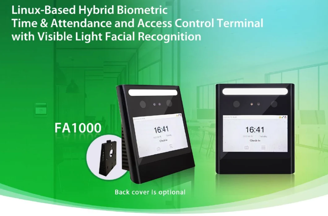 Facial Identification Time Attendance Reader with Optional Desktop Mount (FA1000)