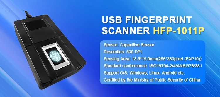 Identity Identification Biometric Fingerprint Scanner Reader Time Attendance System Hfp-1011p