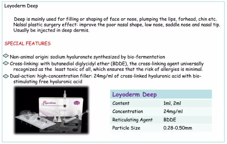 Nasolabial Folds Authentication Safe Inhectable Sodium Hyaluronate Gel Hyaluronic Acid Dermal Filler