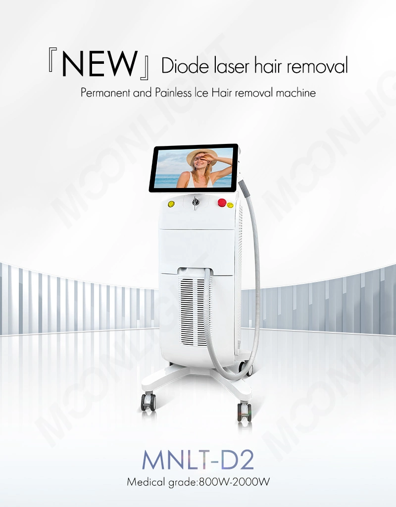 FDA CE Authentication 4K 15.6-Inch Android Screen Diode Laser Hair Removal One/Two Handles