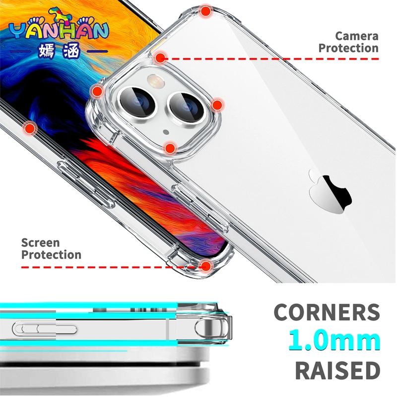 for iPhone 15 Frosted Four Corners Anti-Drop Transparent Phone Case