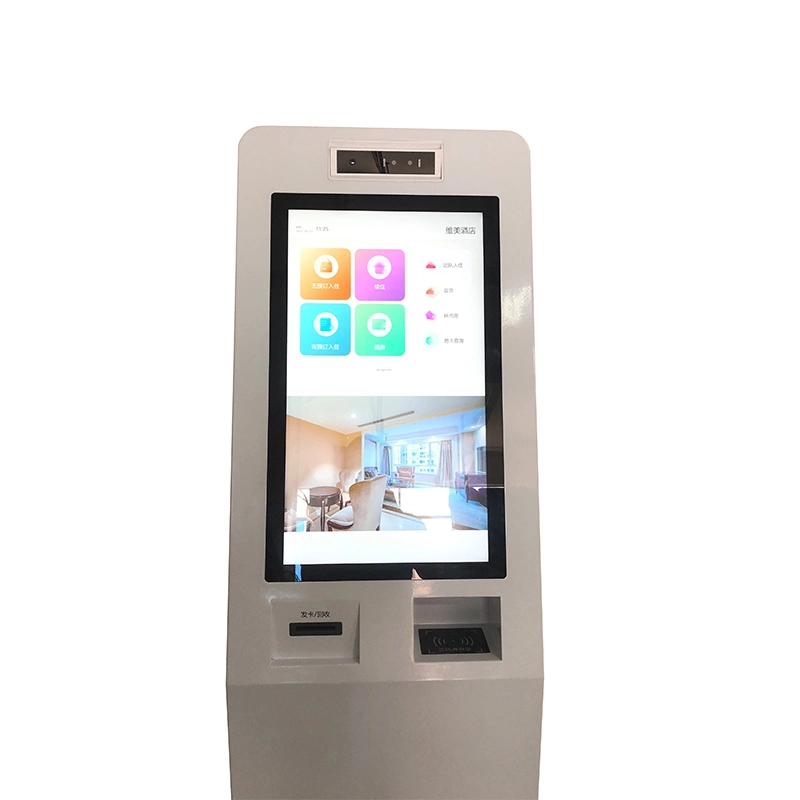 Card Vending Machine RFID Card Multi Kiosk Credit Card and Qr Reader Terminal Self Check in out Machine for Hotel ATM Machine