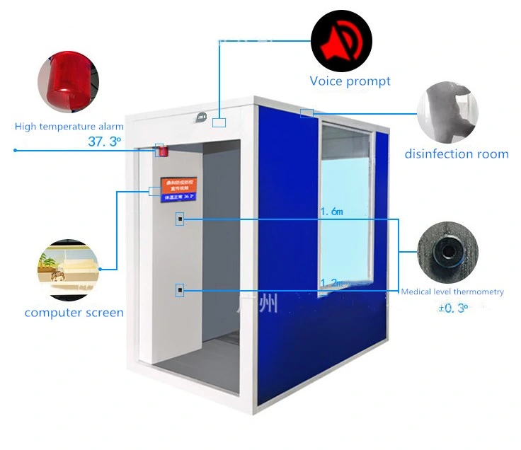 Smart Temperature Checking and Disinfection Channel